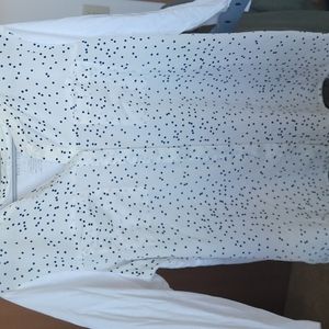 Shirt, polkadot, white  blouse